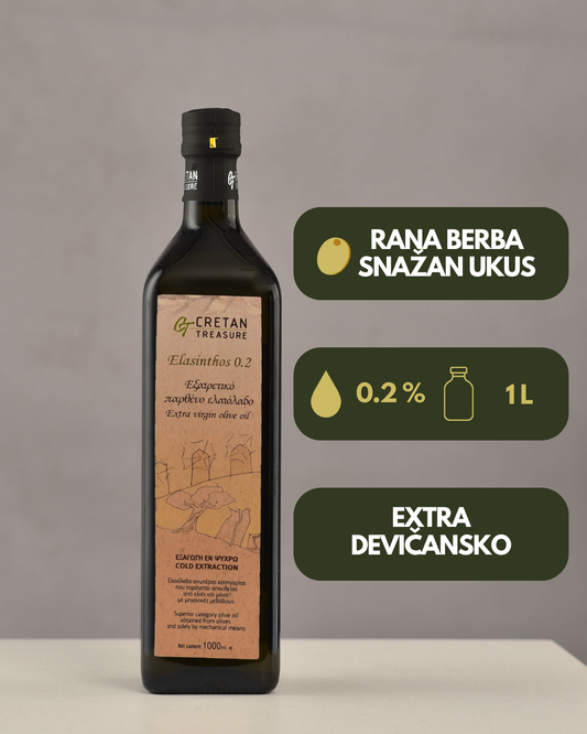 ELASINTHOS Early Harvest EXTRA VIRGIN OLIVE OIL 0.2%